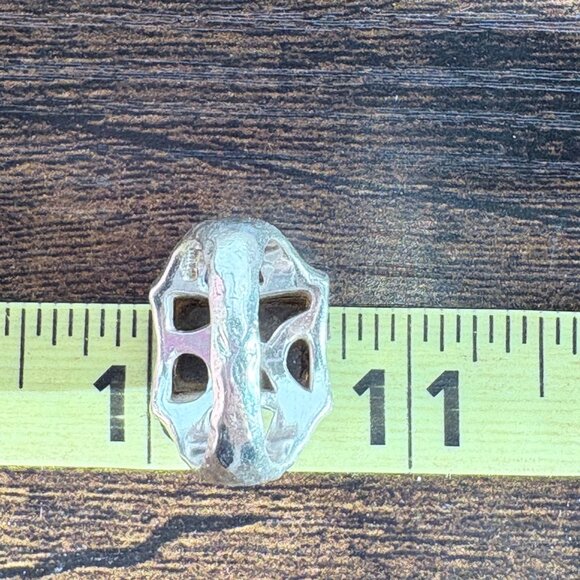 Sterling Silver 925 Pietersite Bezel Set Split Shoulder Tapered Band Ring Size 8 - Picture 11 of 11